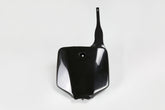UFO Front Number Plate KX65 01-25 KLX110 01-09 - Black